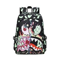 Spot Shark Full Print Backpack for Primary and Secondary School Students, Children, Reducing Burden, Lightweight, Large Capacity Backpack 35*5*43
