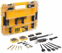 Sriegiklių ir grąžtų rinkinys Dewalt DT70777-QZ, medienai/metalas, hss, hex 1/4, 32 mm x 15 cm