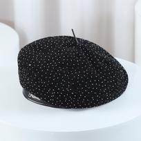 Female Beret Painter Hat Casual Versatile High-end Hat Beret One size