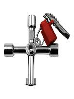 Multi-function Key Wrench 4 in 1 Inner Triangular Cross Electric Control Cabinet Shield Door Valve Long Head Mini Wrench Tool