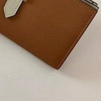 TOGO Leather Fine Work Buckle Long Ticket Clip Genuine Women's Wallet Drawstring Clutch Bag Silver buckle20x9x2cm
