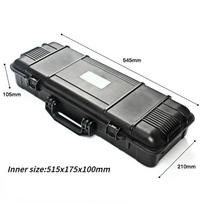 Waterproof Hard Carry Tool Case Organizer Storage Box Camera Photography Sights Safety Protector Instrument Tool Box with Sponge 545x210x105mm