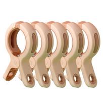 5Pcs Strong Grip Large Size Clothes Clips Windproof Anti-slip Clothes Pegs Thickened Plastic Laundry Clips Balcony