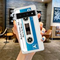 For Google Pixel 10 Pro Clear Phone Case Pixel 9 Pro XL Pixel 8 Pro 9A 8A 7A 7 6A 6 Pro Soft Cover Vintage Tape Camera Gameboy For Pixel 6