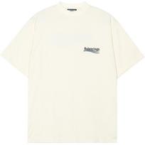 Balenciaga Political Campaign T-shirt Large Fit 'Off White' Men's 641675TKVJ18962 S