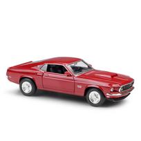 WELLY 1/24 Ford 1969 Mustang Boss 429 Alloy Classic Sports Car Model Diecasts Metal Racing Vehicles Car Model Childrens Toy Gift