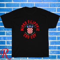 Nauja!  Mirko Crocop Filipovic Logotipas Juoda  Pilka  Tamsiai mėlyna  Balta Dydis S-5XL Unisex Marškinėliai S įvairiaspalvis