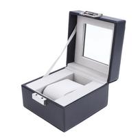 1 Slot Leather Watch Travel Storage Box Men Women Single Slot Leather Portable Watch Case For Secure Travel Storage