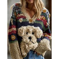 Women S Loose Lazy Pullover Sweater For Autumn Winter S