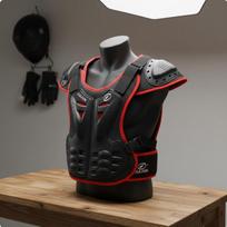 Motociklo Krūtinės Saugiklis Atspari Smūgiams Liemenė Sugerianti Smūgius Motokroso Nugaros Black M gray