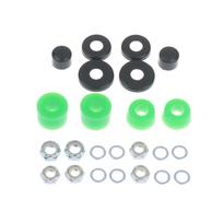 1Set Skateboard Bushing Gasket Pu Longboard Shock Absorber Truck Rebuild-Kit For Dual Rocker Bracket Skateboard žalia