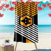 Wolves Print Beach Towel, Large Soft Quick Dry Towel for Beach Camping Swimming 70cmx140cm(27x55inch)