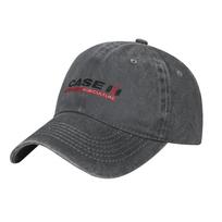 Tractor Case Logo Denim Baseball Caps Snapback Baseball Hats Breathable Casquette Outdoor for Men's And Women's One Size