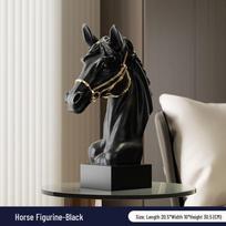 Modern 3D Horse Head Sculpture - Art Ornament for Living Room, Entrance, or TV/Wine Cabinet - Perfect Housewarming Gift