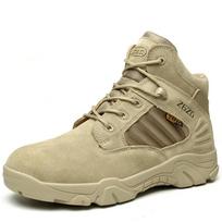 Men'S Outdoors Desert Boots Steel Toe Work Boots Indestructible Combat Puncture-Proof Anti Smashing Protective Safety Shoes 36