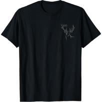 Deer Skull Pocket Buck Elk Hunting Hunter Men Women Kids T-Shirt S