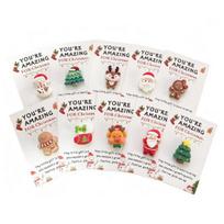 10 Pcs Christmas Pocket Hug Gifts Mini Holiday Souvenir Token with Heartwarming Cards Employee Appreciation Gifts for Coworker Employee Family Friends 10pcs