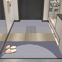 Crystal Velvet Cartoon Entrance Door Floor Mat for Bathroom Water Absorbing Anti-Slip Pad for Home Decoration 40x60cm 16x24inch