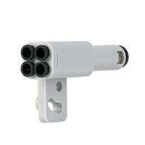 For 3D Printer Part 4in1 PTFE Adapter Material Pipe Expansion Port AMS Connect 4 Feeding Modules For Bambulab X1/P1 X1C P1S P1P 1pcs gray