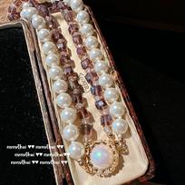 Mermaid Queen, Glacier Bus Pearl Necklace, Tahiti, Baroque Irregular, Pear-Shaped Bead Necklace