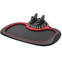 Anti-slip Car Phone Holder Pad Mat With Parking Number Plate 3 In1 Dashboard Pad Car Dash Organizer For Car Interior Accessories