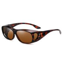 Polarized Sunglasses Fit Over Eye Glasses Driving Wrap Shield Goggles Fishing Glasses Sports Sunglasses Night Vision Glasses black