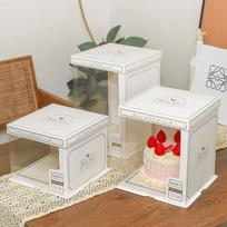 MDNG Translucent Square Cake Box
