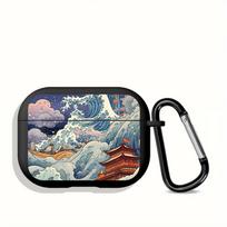 Case for Airpods 2 3 1 Pro3 Pro 4 Pro2 Earphone Cases Cover Japanese Mountain Waves Landscape for Airpods 1