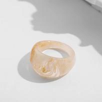 Colorful Transparent Acrylic Resin Rings for Women Girls Fashion Geometric Square Round Chunky Ring Jewelry Gifts 2024 New