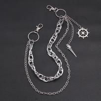 Gothic Dark Bird Head Pants Chain - Trendy Hip Hop Accessory
