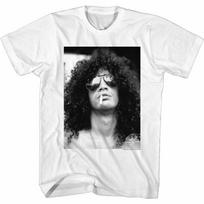 Slash Guns N Roses Men T-Shirt Portrait New White Cotton Music Guitarist Smoking Unisex T-Shirt S įvairiaspalvis
