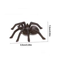 Spider Miniature Decor Realistic Vintage Horror Art Halloween Spider Statue Cast Iron For Mantel Windowsill Haunted House Desk