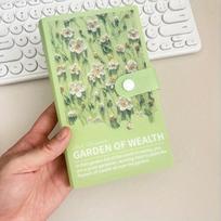 100 Pockets Cash Budget Planner Book 50 Sheets Sleeves Flower Wealth Album,A6 Postcards Organizer Portefeuille Budget Enveloppes