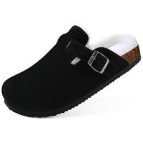 KIDMI Suede Clogs for Women Men Mules Cork Footbed Sandals With Arch Support  Nonslip Outdoor Beach Slippers Home Shoes 40