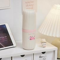 Cute Portable Toothbrush Toothpaste Holder Case Travel Storage Box For Outdoor School Office Luggage B
