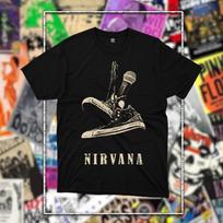 Nirvana Graphic Unisex Crew Neck Cotton Short Sleeve Y2K Loose Streetwear Vintage Fashion Fashion T-Shirt L green