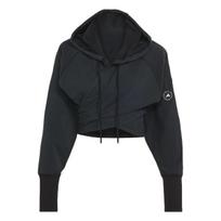 Adidas X Stella McCartney Wrap Short Hooded Loose Sports Knit Jacket Women Jacket KV6931 L black