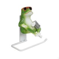 Frog Paper Holder Decorative with Amphibian Resin for Powder Room