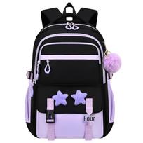 Three-Piece Waterproof Backpack Set for Girls - Large Capacity for Students