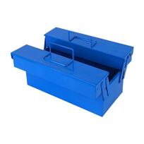 Metal Tool Box Large Repair Chest Iron Construction Metal Toolbox  Multipurpose Use