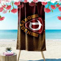 Dynamo Dresden Print Beach Towel, Large Soft Quick Dry Towel for Beach Camping Swimming 70cmx140cm(27x55inch)