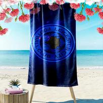 Leicester City FC Print Beach Towel, Large Soft Quick Dry Towel for Beach Camping Swimming 70cmx140cm(27x55inch)