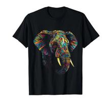 Elephant Animal Colourful Zoo Art Elephant T-Shirt M