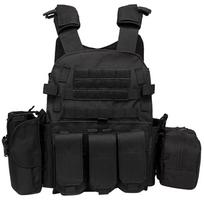 Nylon Airsoft Vest Multi-Functional Camouflage Paintball Airsoft Vest Adjustable Men Women Combat Equipment for Outdoor Cycling