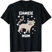 PQHSHOP Siamese Cat Mom Mummy Mama Mum Mommy Mother's Day Mother T-Shirt, Long Sleeve Shirt, Sweatshirt, Hoodie XXXXXL įvairiaspalvis