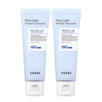 COSRX Ultra Light Invisible Sunscreen SPF50 Hydrating Korean Sun Serum 50ml x2 Set white