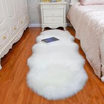 Soft Plush Carpet Rug - Imitation Wool for Bedroom, Sofa, or Bay Window 30cm round