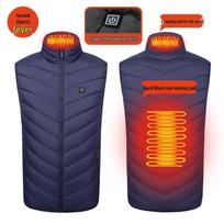Plus Size Electric Heating Vest - Multi-Zone, Thickened Warmth, 17 Zones. 3XL