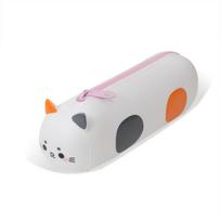 Large Capacity Silicone Pencil Case Soft Texture Cartoon Design Soft Pouch Bag Silicone Material Portable Size
