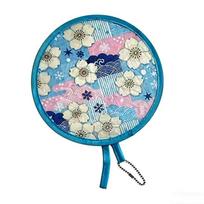 Flower Pattern Pocket Folding Fan in Japanese Style for Outdoor and Travel Use A6
